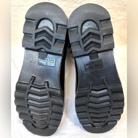 THE SAK “peace nature happy free” rain boots mud Wellies purple black design - Picture 9 of 10